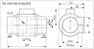 S&P buisventilator TD 160-100N 5211318000